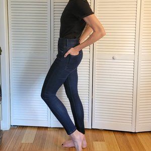 COH Carlie High Rise Skinny Ankle Stretch Jean, Dark Wash - Size 26 x 28 Hemmed